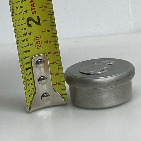 Vintage Seagull Fine Pewter Trinket Box Cat Kitten Emblem Top Small Canada - Picture 8 of 9